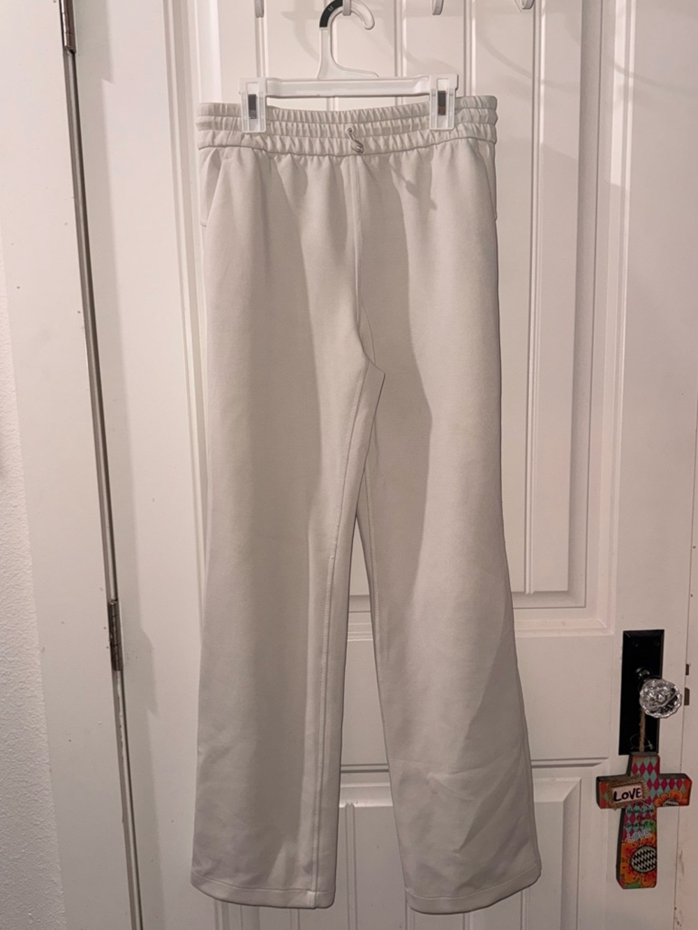 lululemon athletica Cream Pull-On Sweatpants